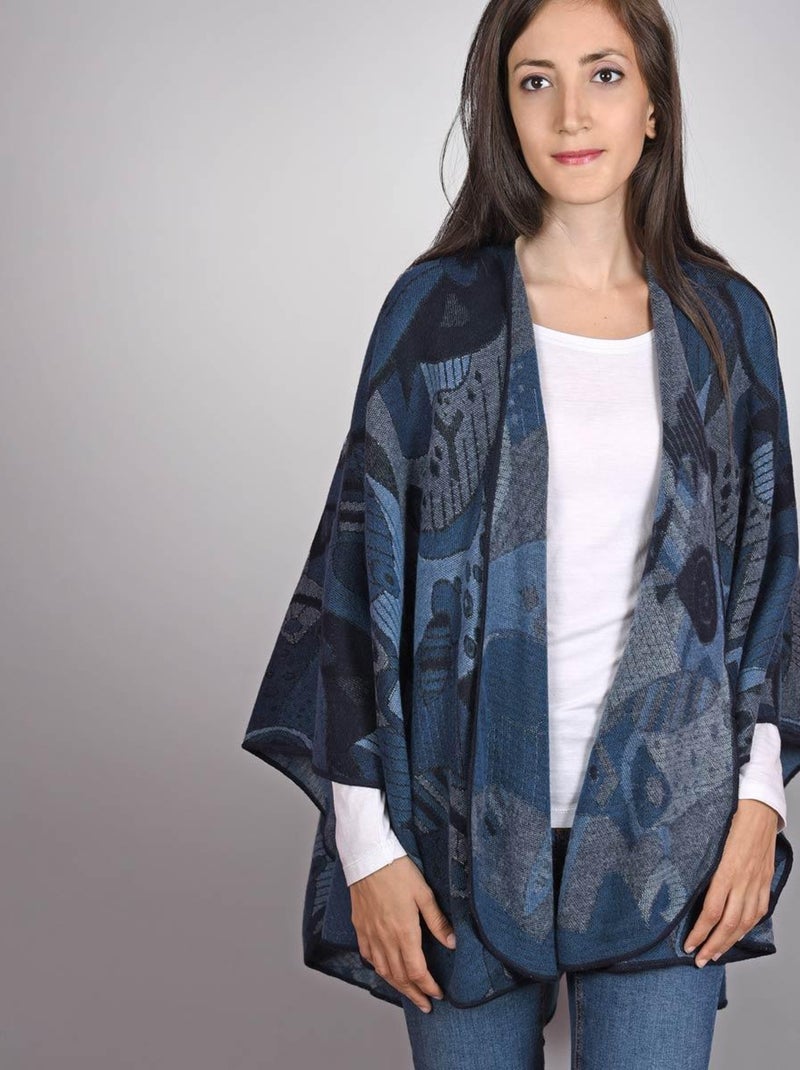 Poncho Betsy - Fabriqué en France Bleu marine - Kiabi