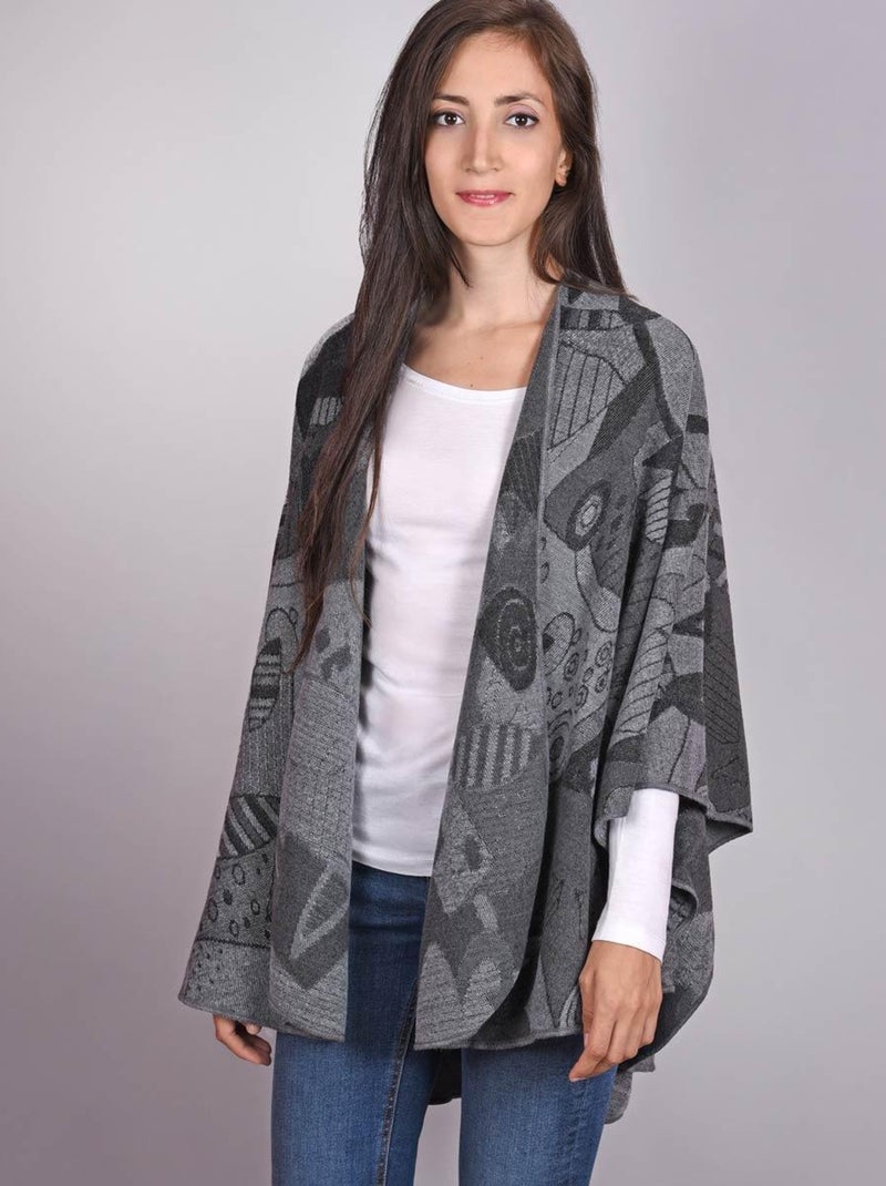 Poncho Betsy - Fabriqué en France Gris - Kiabi