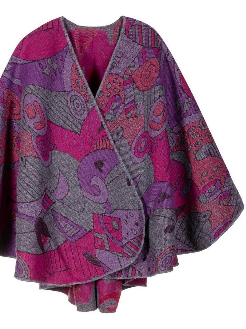 Poncho Betsy - Fabriqué en France Rose fushia - Kiabi