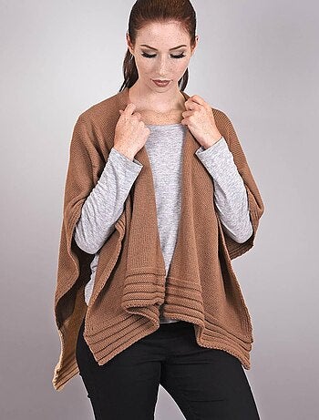 Poncho bicolore Natasa - Fabriqué en France