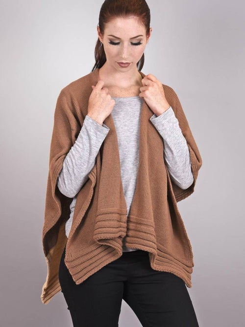 Poncho bicolore Natasa - Fabriqué en France - Kiabi