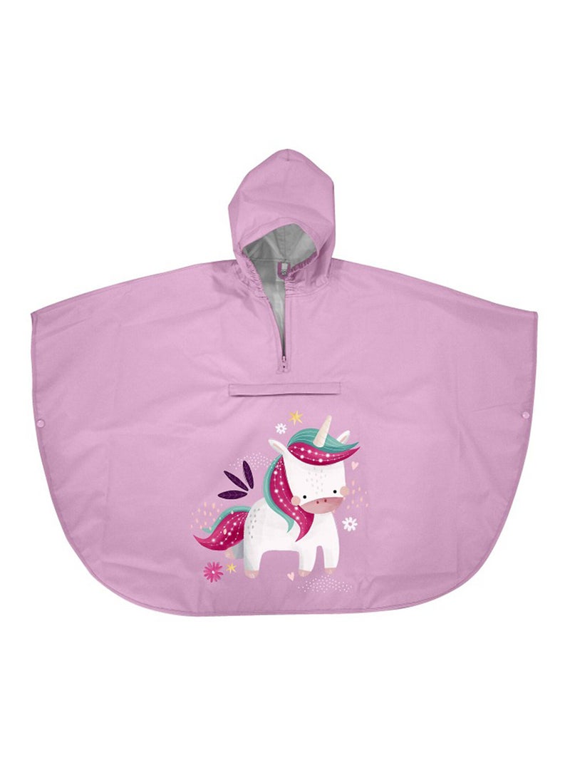 Poncho cape de pluie imperméable pour enfant Sassi Junior Rose - Kiabi