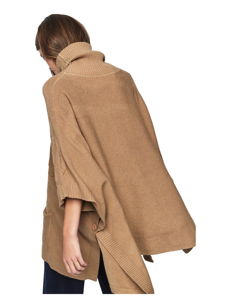 Poncho col montant PC1 STYLE ADD Marron - Kiabi