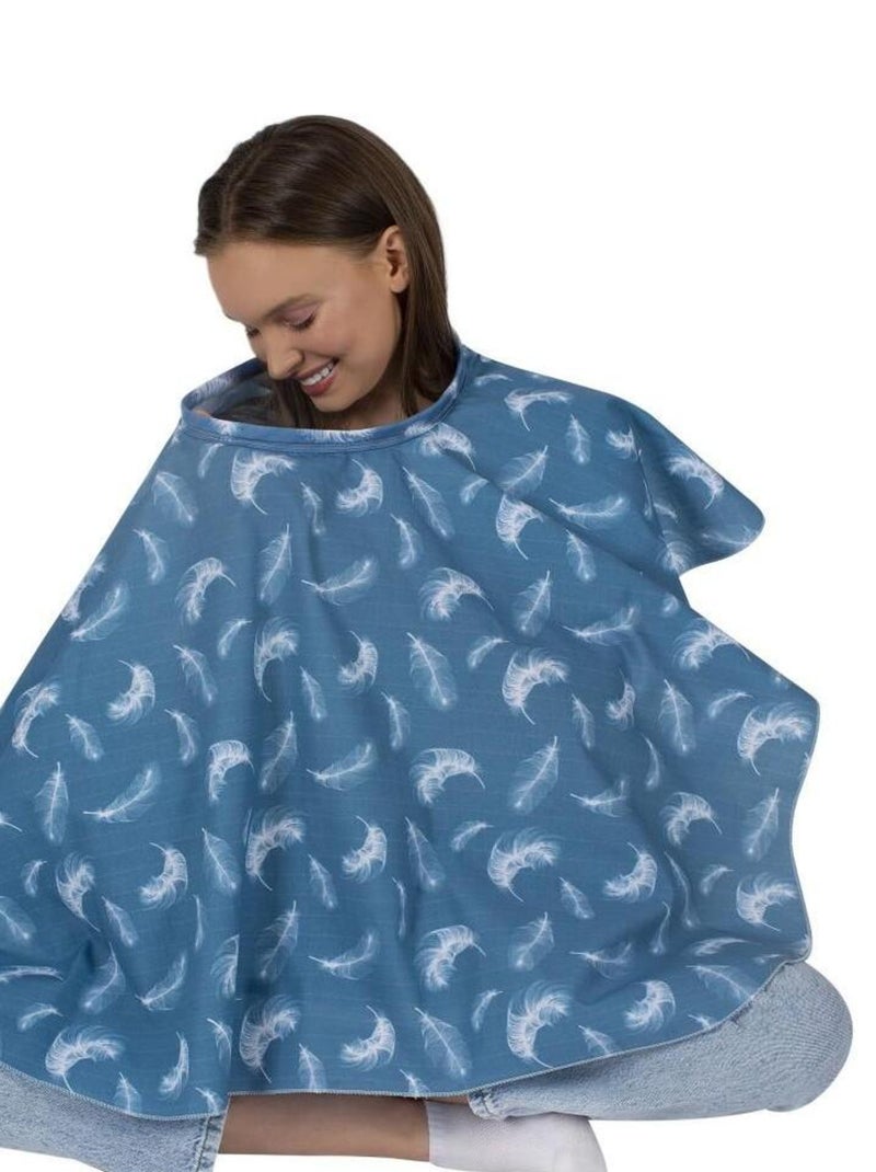 Poncho d'allaitement Bleu - Kiabi