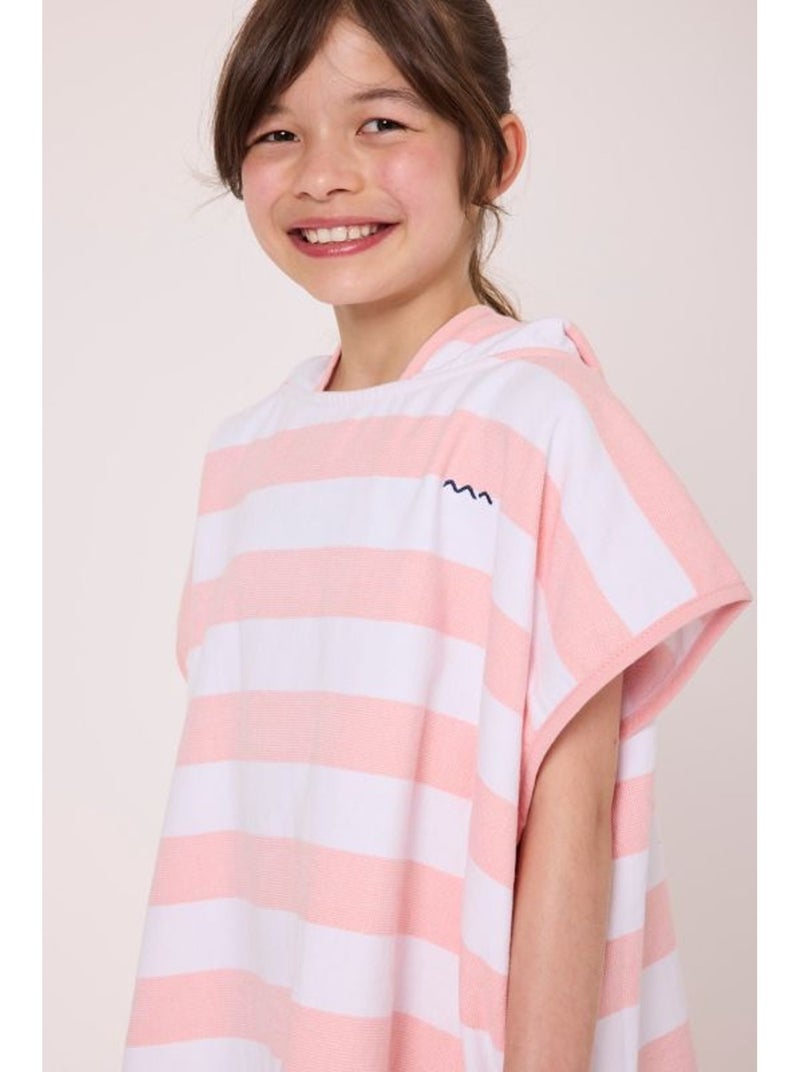 Poncho de bain - Terre de Marins Blanc Rose - Kiabi