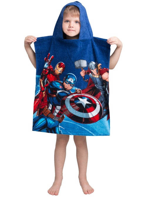 Poncho de Bain à Capuche Avengers 50x115 cm - Serviette Coton - Kiabi