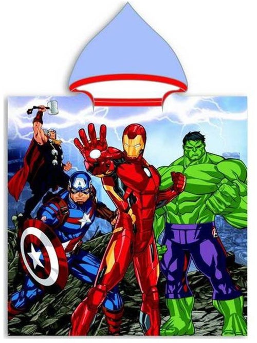Poncho de Bain à Capuche Avengers Jarvis 55x110 cm - Microfibre - Kiabi