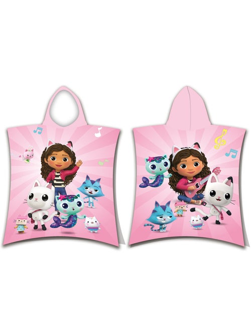 Poncho de Bain à Capuche Gabby et la maison magique 50x115 cm - Serviette coton - Kiabi