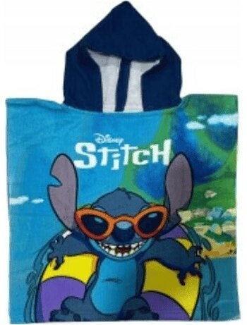 Poncho de bain à capuche microfibre Stitch Disney Modèle 2