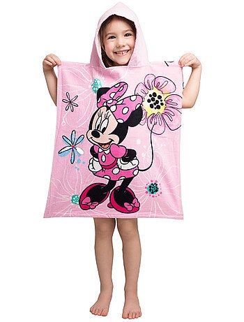 Poncho de Bain à Capuche Minnie 50x115 cm - Serviette en coton