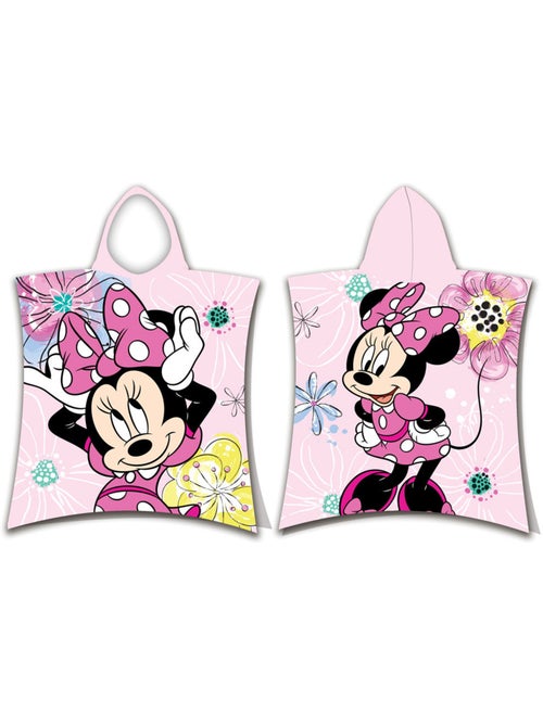Poncho de Bain à Capuche Minnie 50x115 cm - Serviette en coton - Kiabi