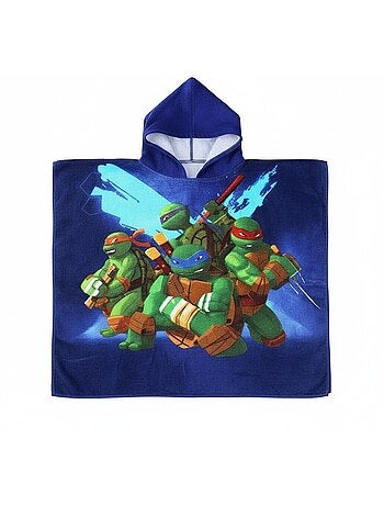 Poncho de Bain à Capuche Tortues Ninja 55x110 cm - Serviette coton