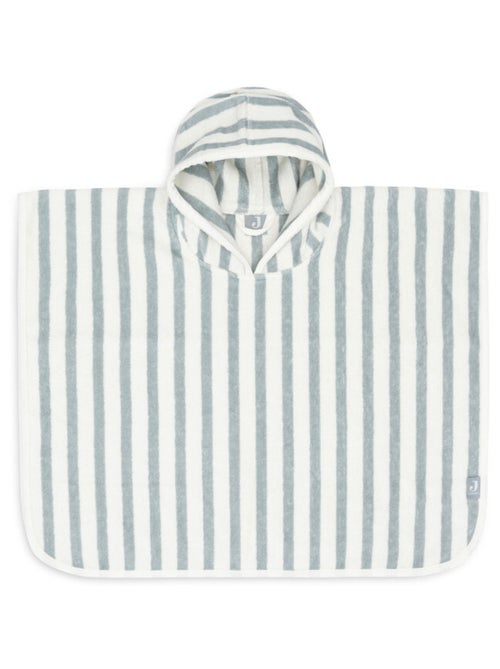 Poncho de bain à rayures en coton - Kiabi