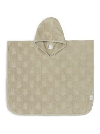 Poncho de bain à rayures en coton