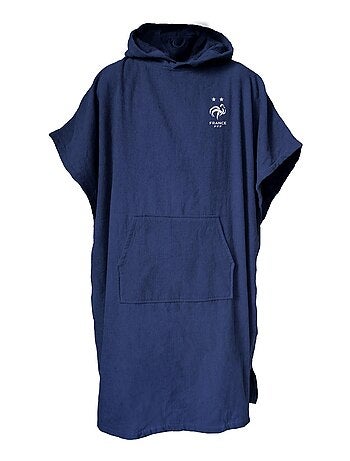 Poncho de bain Adulte 100% Coton, FFF LOGO