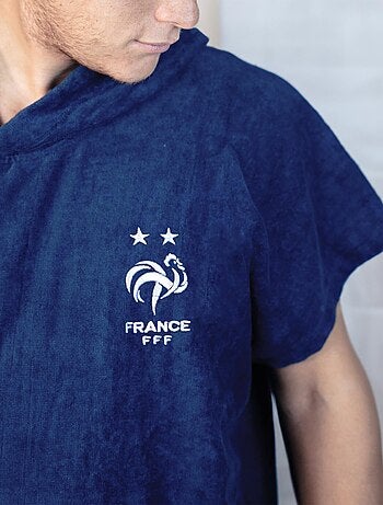 Poncho de bain Adulte 100% Coton, FFF LOGO