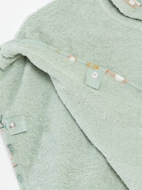 Poncho de bain avec broderies et poche kangourou - Kiabi