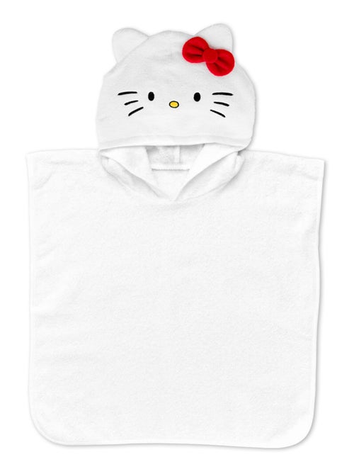Poncho de Bain Bébé Avec Capuche - Hello Kitty - 100 % Coton - Matière Éponge - Piscine & Plage - Kiabi