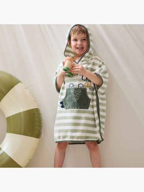 Poncho de bain bébé Crocro rigolo - Kiabi Poncho de bain bébé Crocro rigolo - Kiabi