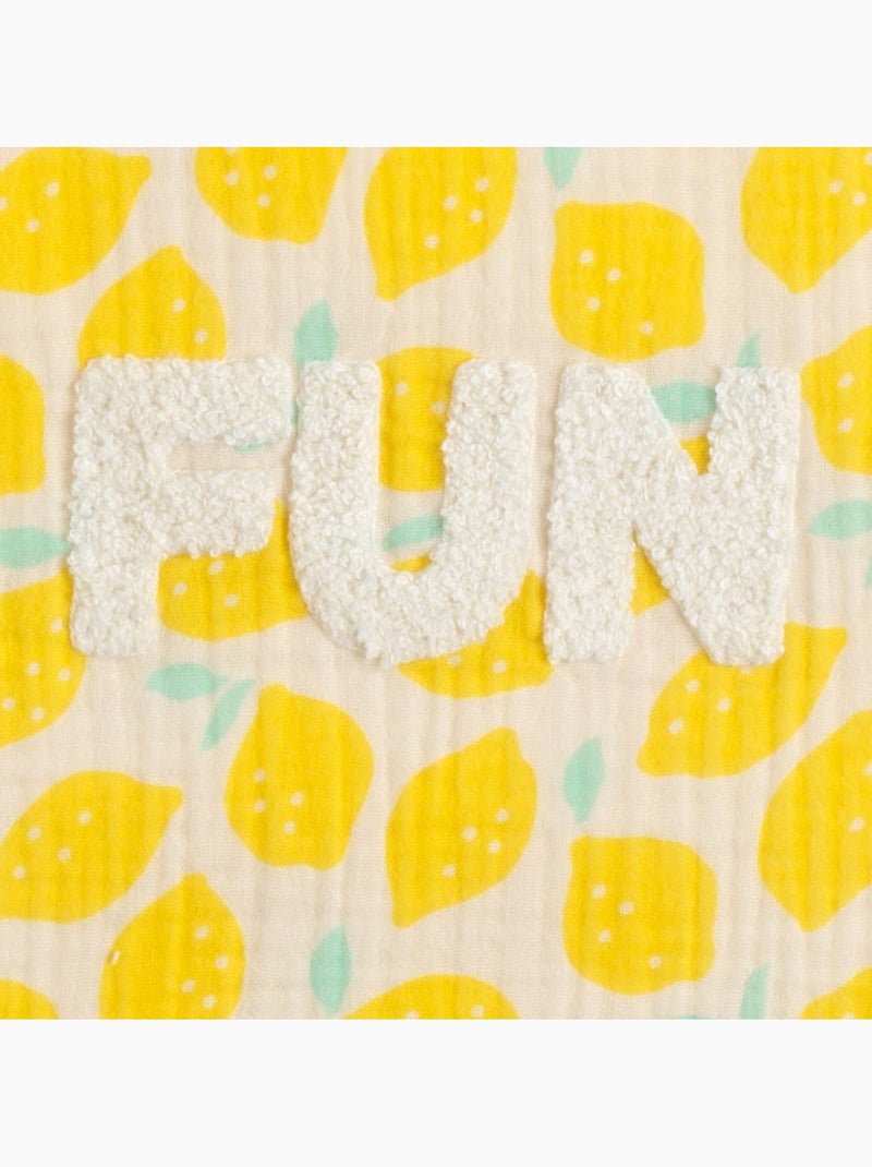 Poncho de bain bébé en coton - SAUTHON Jaune - Kiabi