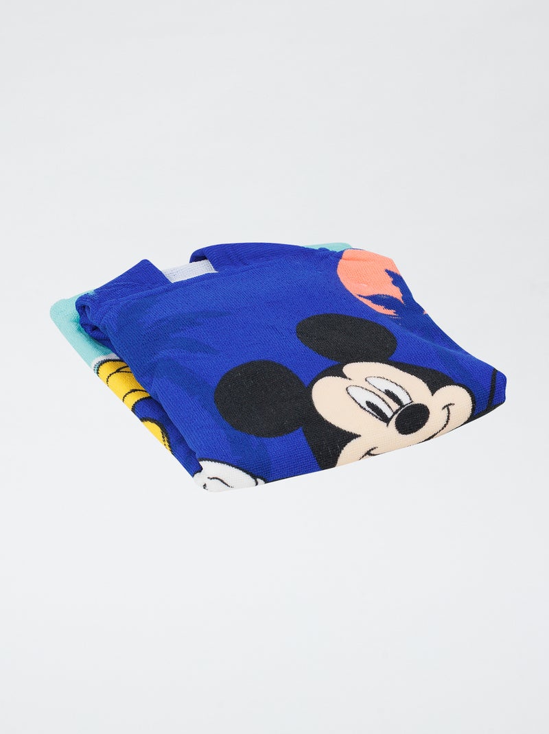 Poncho de bain 'Disney' 'Mickey' 55x110 cm Bleu - Kiabi