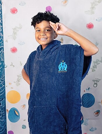 Poncho de bain Enfant 100% Coton, OM LOGO