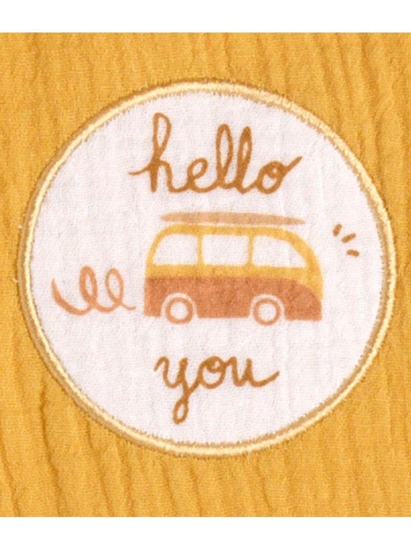 Poncho de bain enfant en coton - SAUTHON Jaune - Kiabi