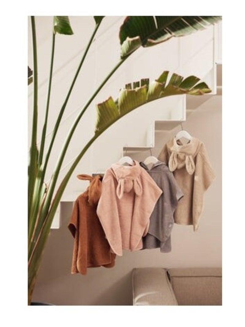 Poncho de bain éponge en coton Jollein Marron - Kiabi