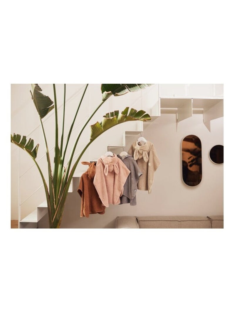 Poncho de bain éponge en coton Rose - Kiabi