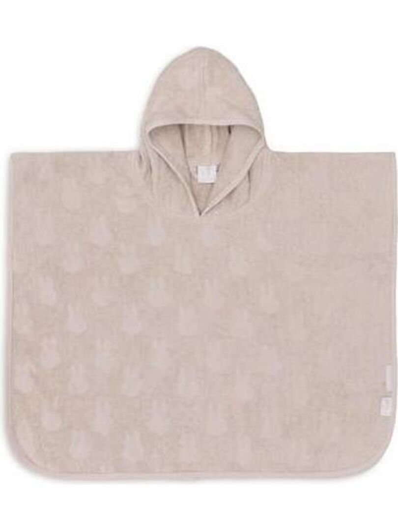 Poncho de bain éponge Miffy Jacquard Beige - Kiabi