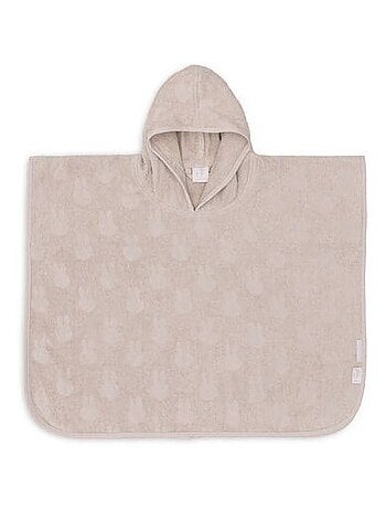 Poncho de bain à rayures en coton
