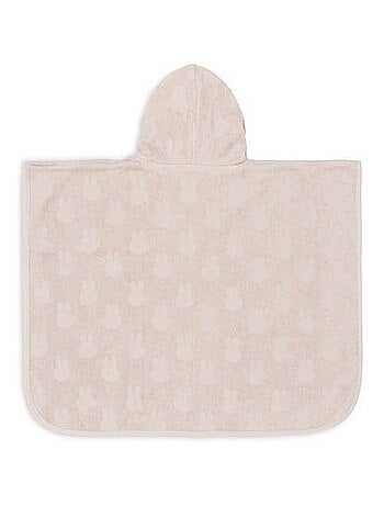 Poncho de bain à rayures en coton
