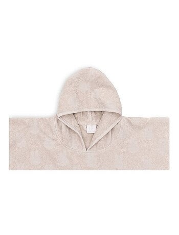Poncho de bain à rayures en coton