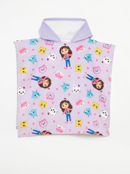 Poncho de bain 'Gabby et la maison magique' en éponge - Kiabi
