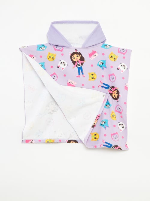 Poncho de bain 'Gabby et la maison magique' en éponge - Kiabi