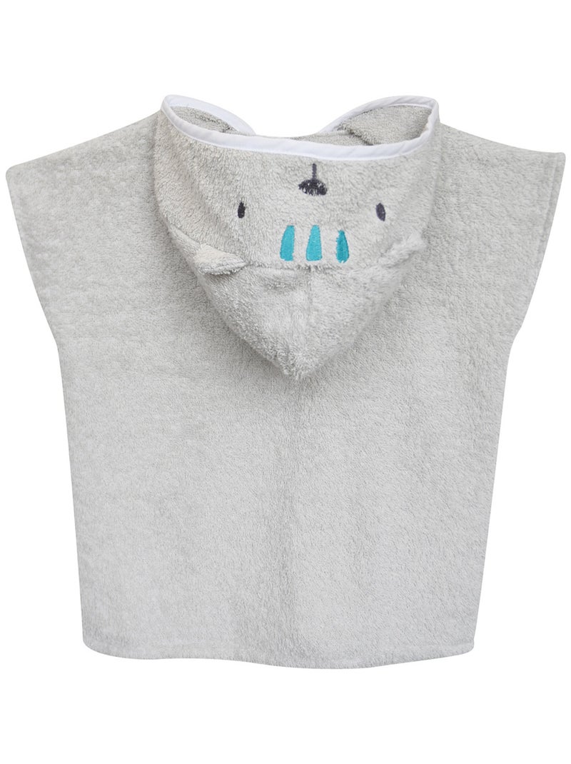 PONCHO DE BAIN HARON EPONGE SANS MANCHES BEBE Gris - Kiabi