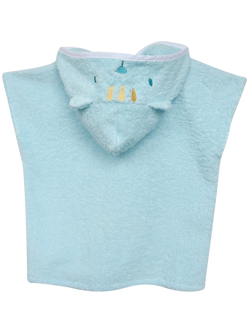 PONCHO DE BAIN HARRISSON EPONGE SANS MANCHES BEBE Bleu - Kiabi