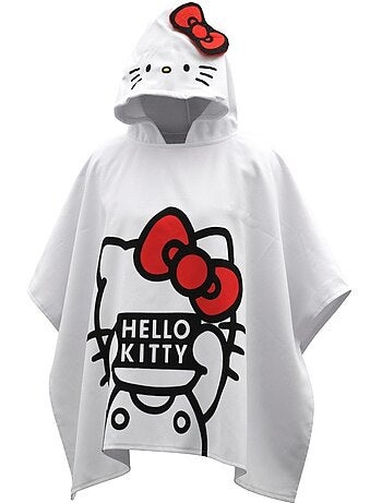 Poncho de bain Hello Kitty - 100% coton
