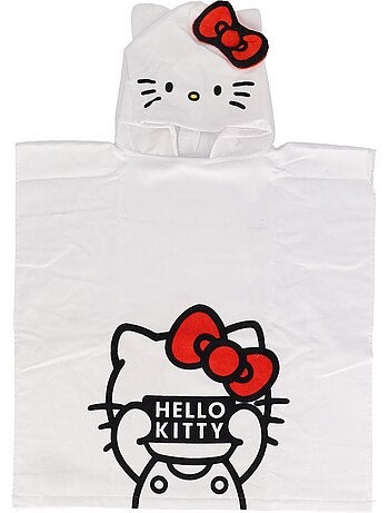Poncho de bain Hello Kitty - 100% coton