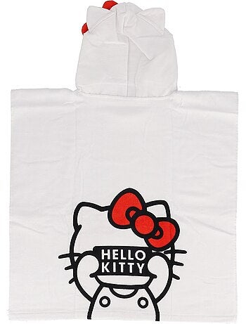 Poncho de bain Hello Kitty - 100% coton