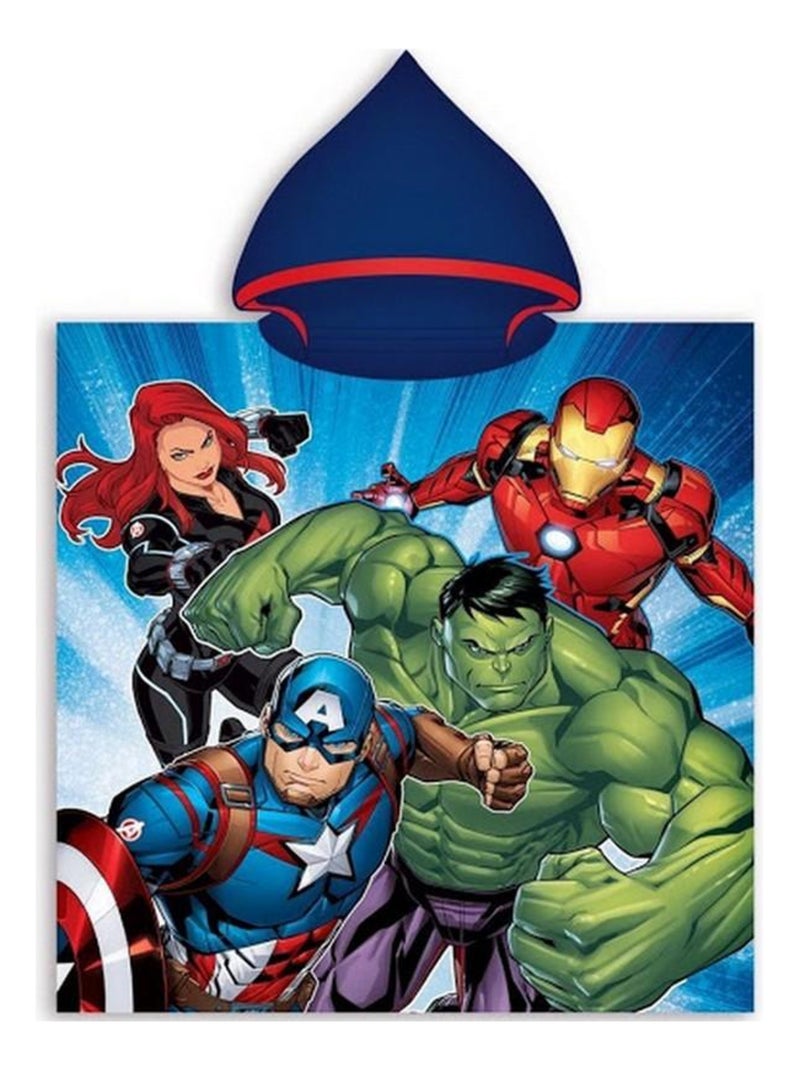 Poncho de bain Les Avengers capuche plage piscine enfant Multicolore - Kiabi