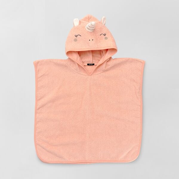 Poncho De Bain Licorne Bebe Fille Orange Kiabi 14 00