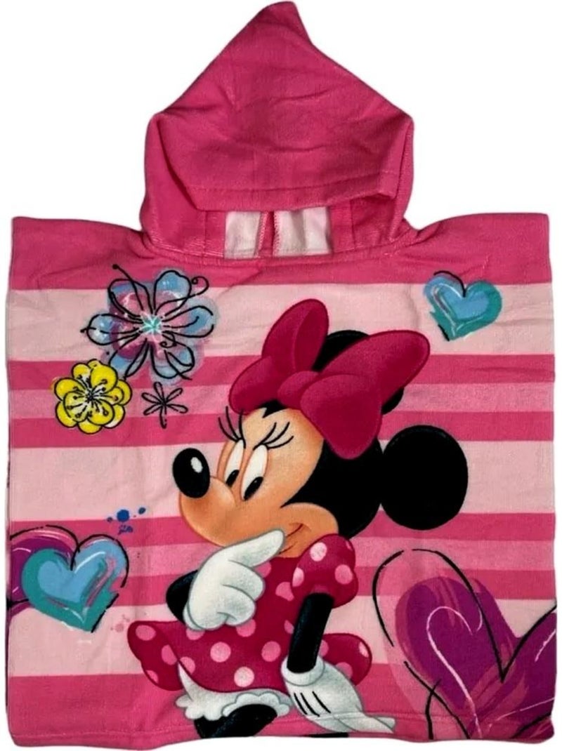 Poncho de bain Minnie cape serviette plage piscine Multicolore - Kiabi