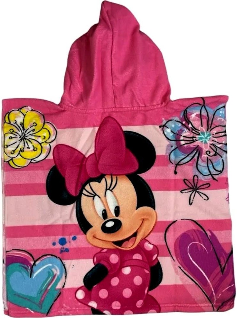 Poncho de bain Minnie cape serviette plage piscine Multicolore - Kiabi