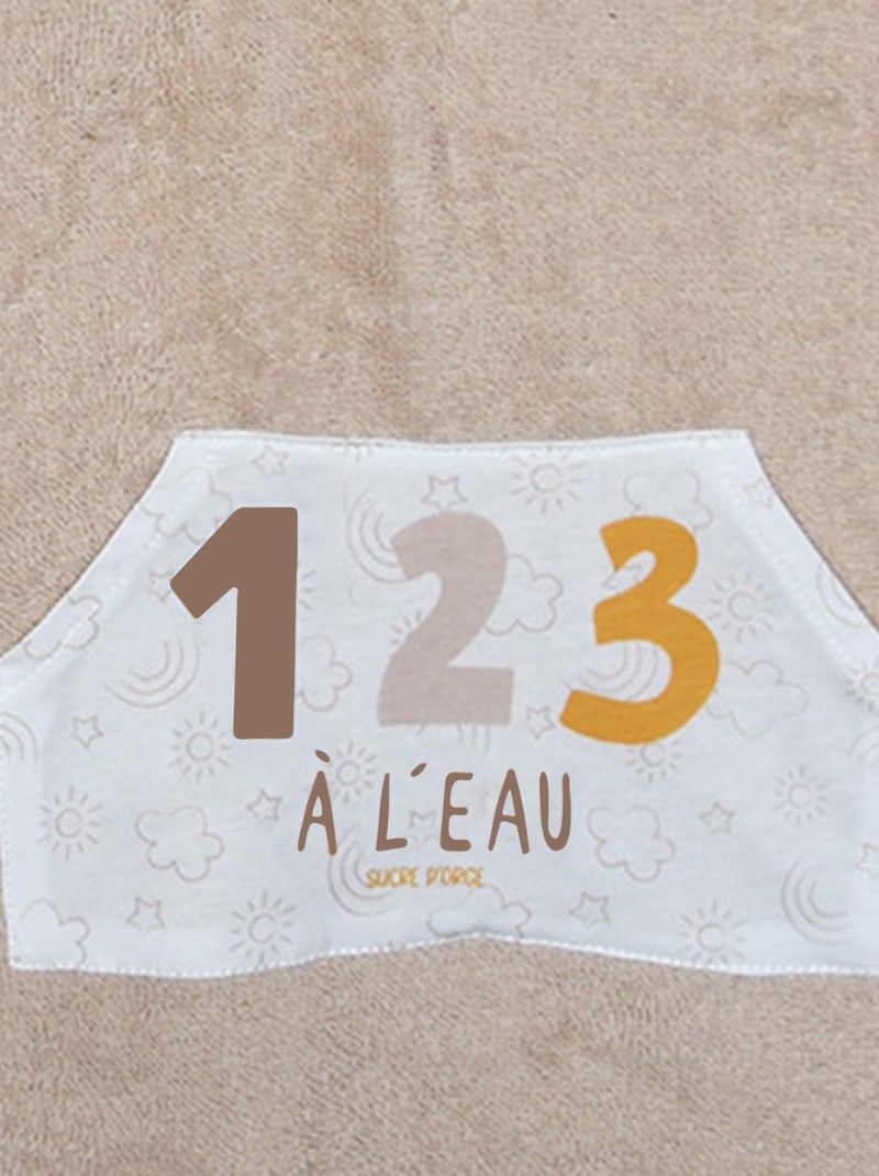 PONCHO DE BAIN OLDELAF EPONGE Beige - Kiabi
