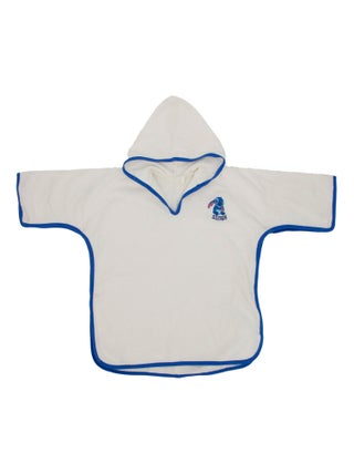 Poncho de bain ou de plage bébé brodé 100% coton