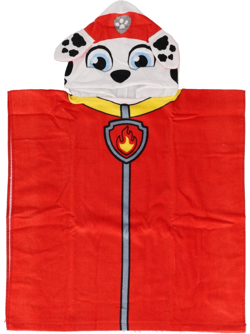 Poncho de bain Pat Patrouille - 100% coton Rouge - Kiabi