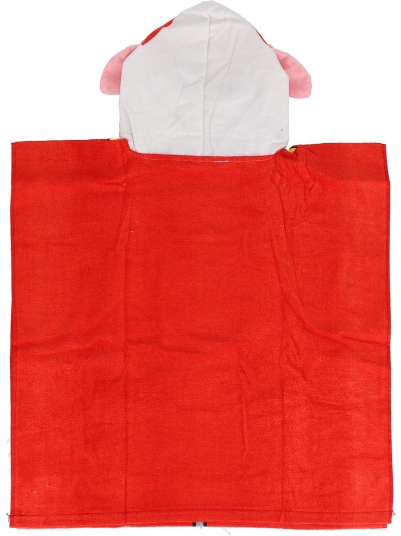 Poncho de bain Pat Patrouille - 100% coton Rouge - Kiabi