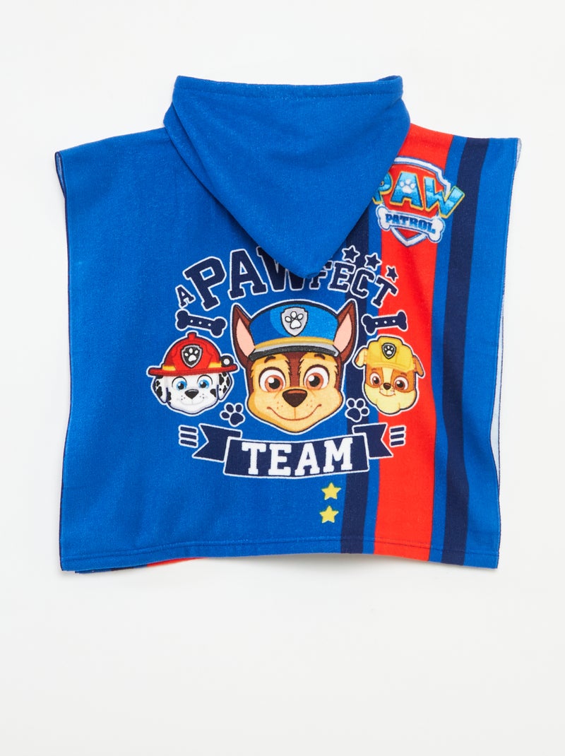 Poncho de bain 'Pat'patrouille' en éponge Bleu - Kiabi