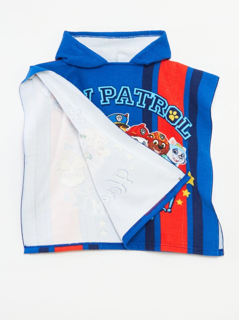 Poncho de bain 'Pat'patrouille' en éponge Bleu - Kiabi